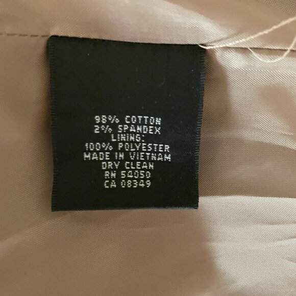 Quintessential Tan Suit with jacket and pants, Kasper Size 12 - Picture 9 of 15